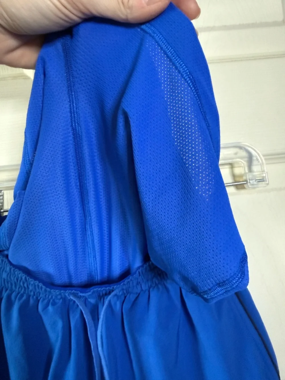 Lululemon Blue Drawstring High-Rise Relaxed Athletic Shorts Sz 0 Long Liner